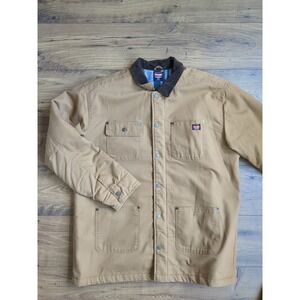 Wrangler Barn Jacket with Black Collar